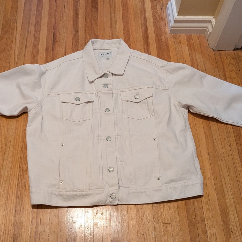 Old Navy Cream Jean Jacket